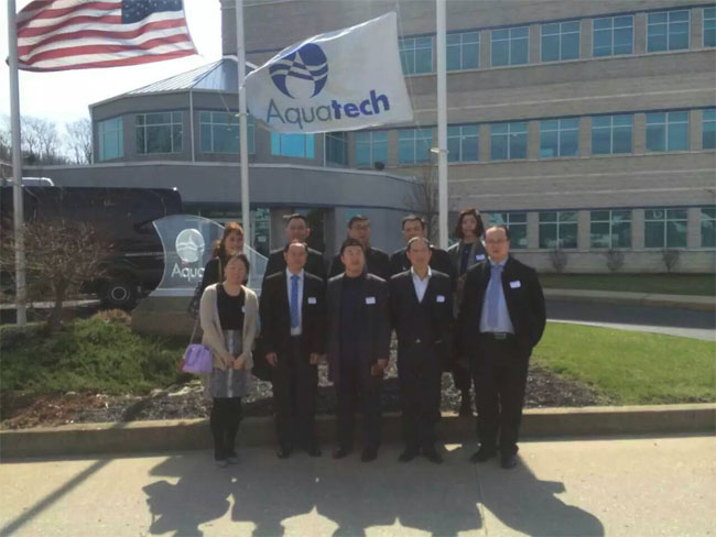 工業(yè)水處理技術(shù)上臺(tái)階--金正環(huán)保訪問美國(guó)先進(jìn)水處理公司
